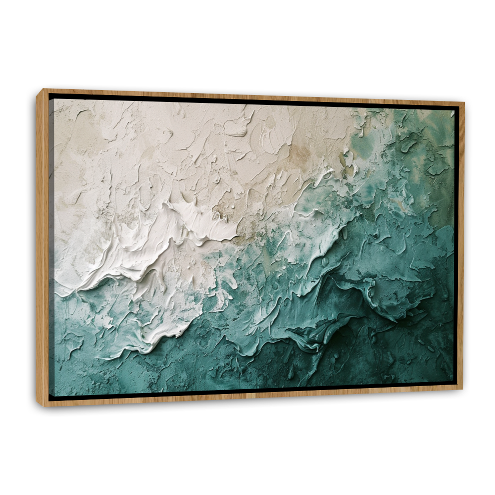 Vagues Abstraites Vertes et Bleues