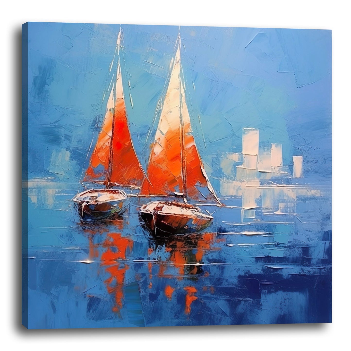 Bateau dans un Océan Bleu