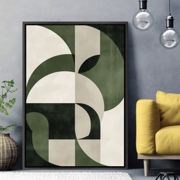 Art sur Toile : Élevez votre Décoration avec Harmonie Géométrique