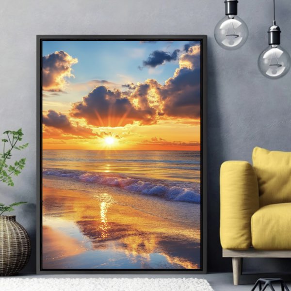 Reflets de coucher de soleil