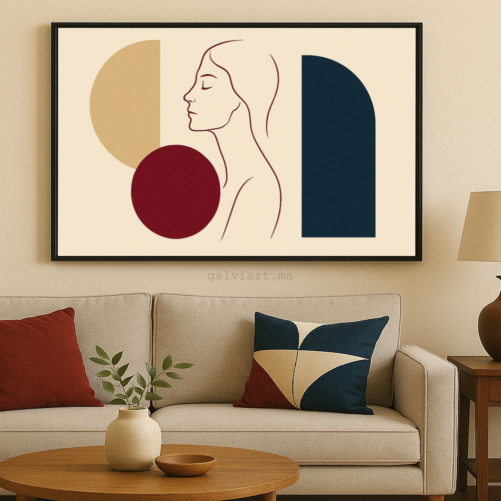 Tableau décoratif femme abstrait