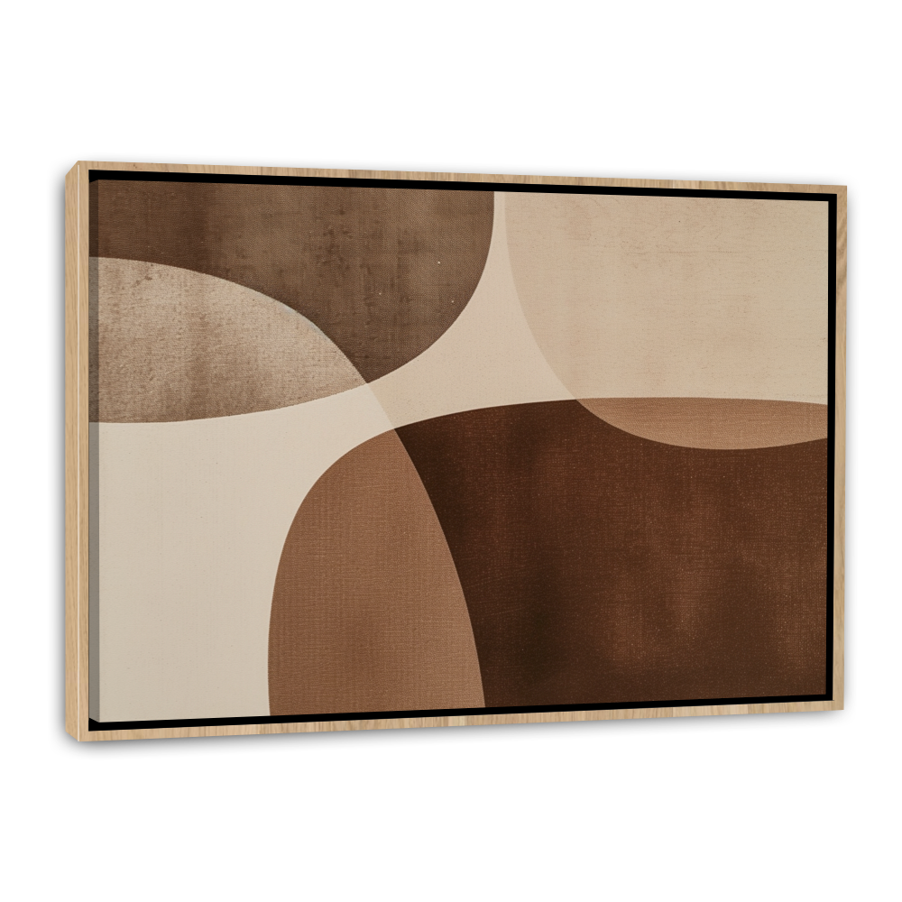 Esquisse Minimaliste Rétro - Tons Marron et Beige