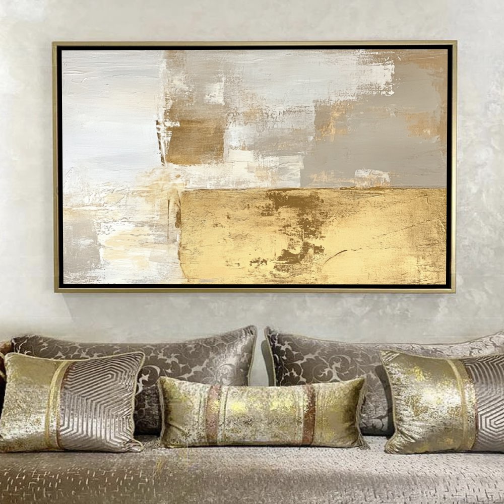 Tableau Doré Beige