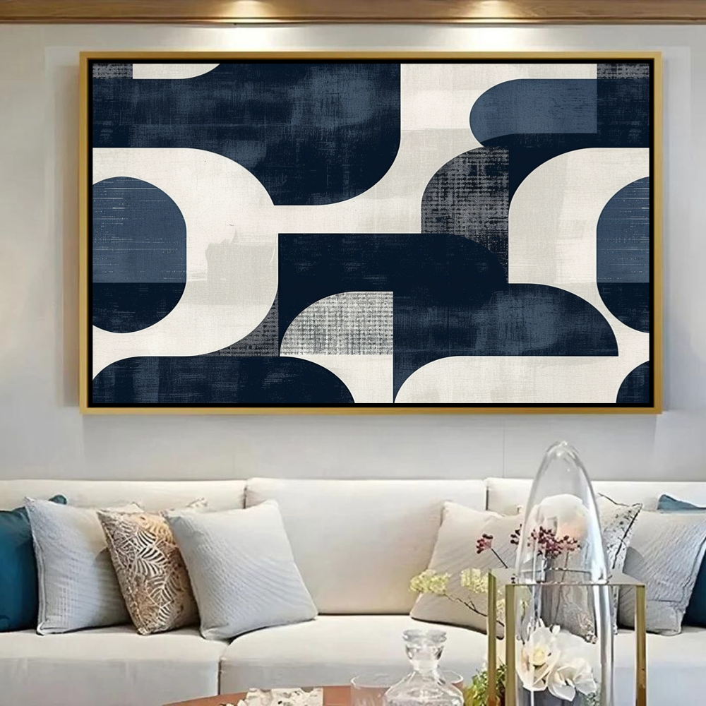 Formes Minimalistes en Bleu Marine