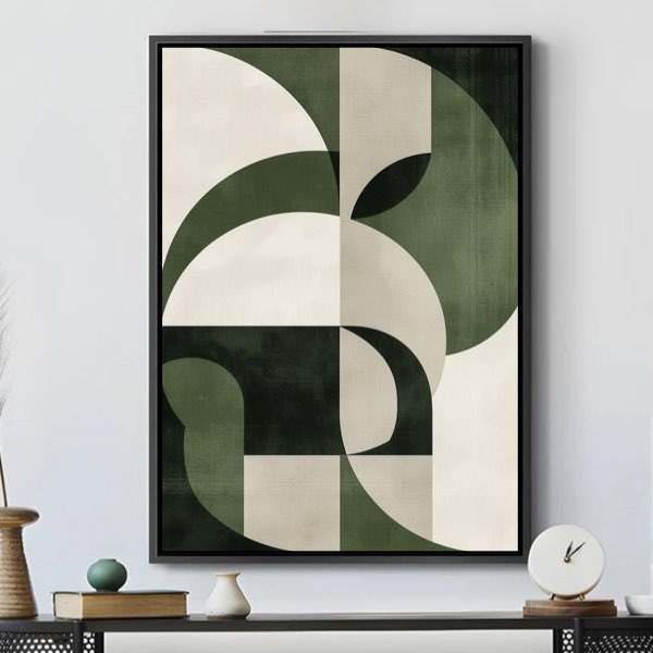 Art sur Toile : Élevez votre Décoration avec Harmonie Géométrique