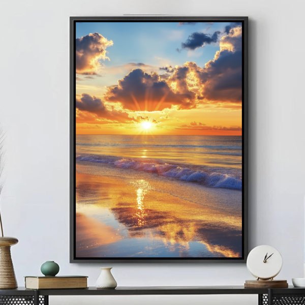 Reflets de coucher de soleil