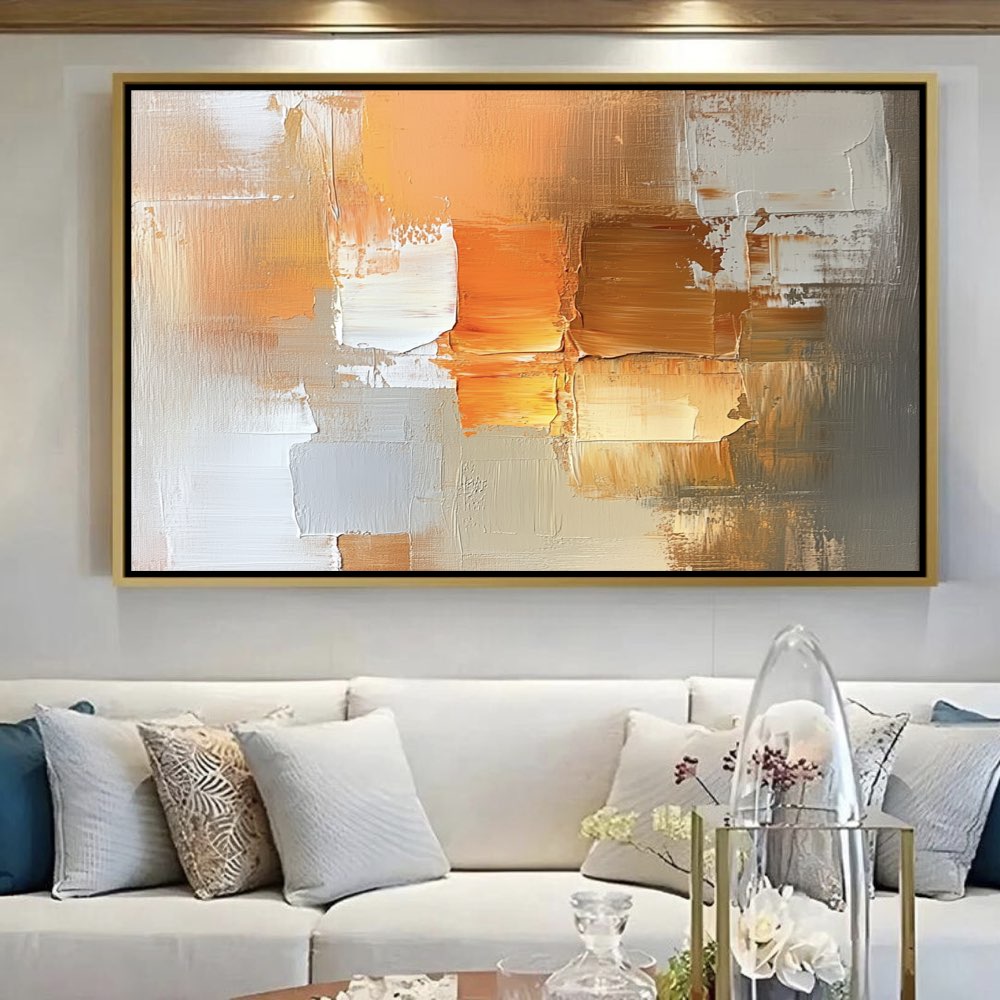Peinture Abstraite Chaleureuse