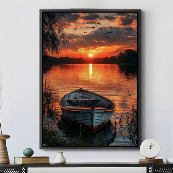 Lac au Coucher de Soleil