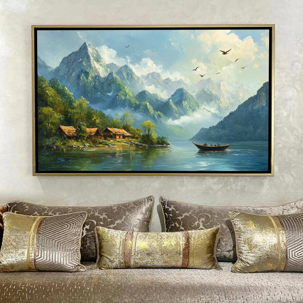 Paysage Montagne Lac