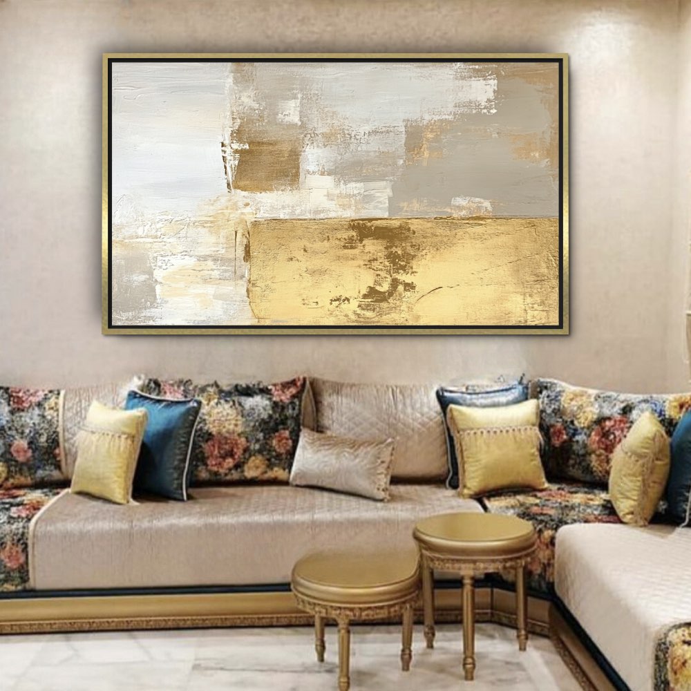 Tableau Doré Beige