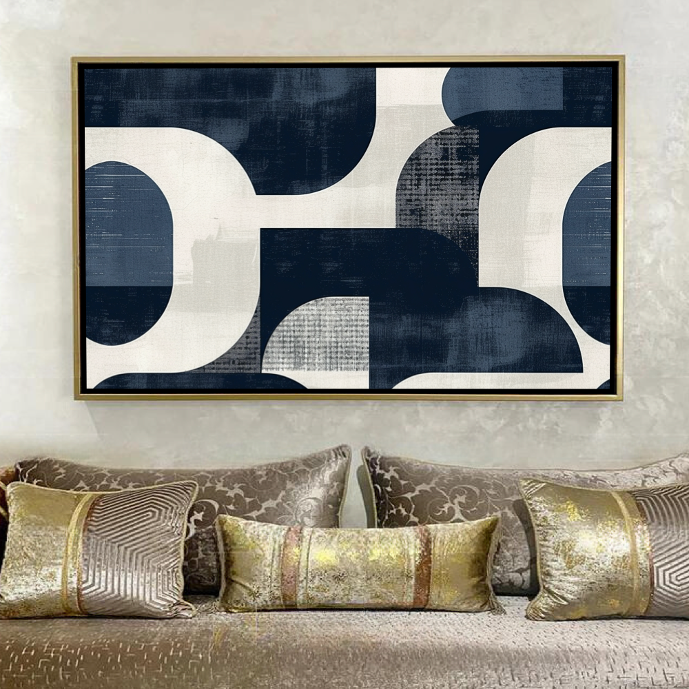 Formes Minimalistes en Bleu Marine