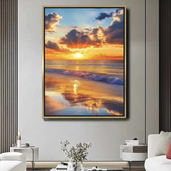 Reflets de coucher de soleil