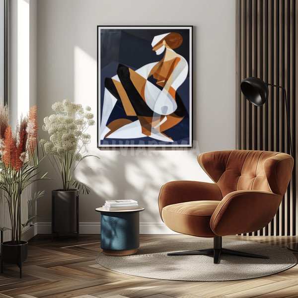 Femme Cubiste Élégante