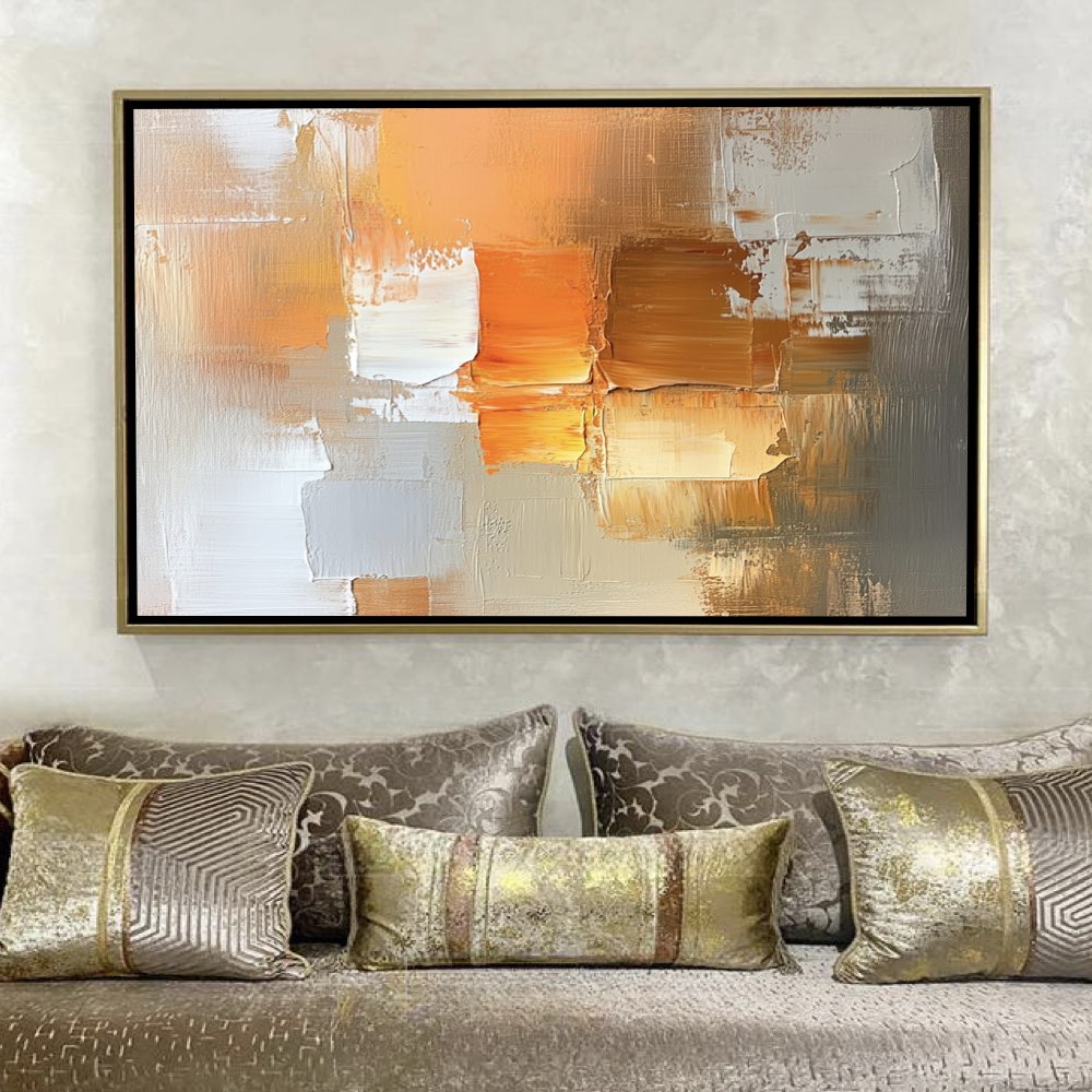 Peinture Abstraite Chaleureuse