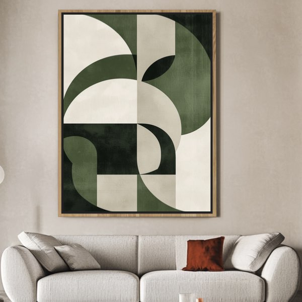 Art sur Toile : Élevez votre Décoration avec Harmonie Géométrique