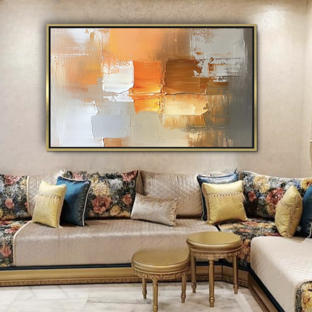 Peinture Abstraite Chaleureuse