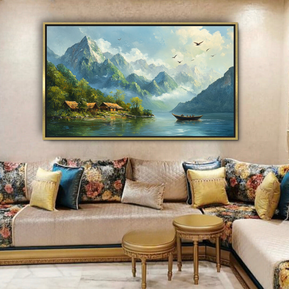 Paysage Montagne Lac