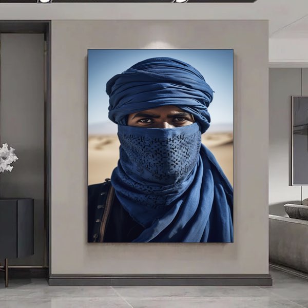 Homme au Turban Bleu