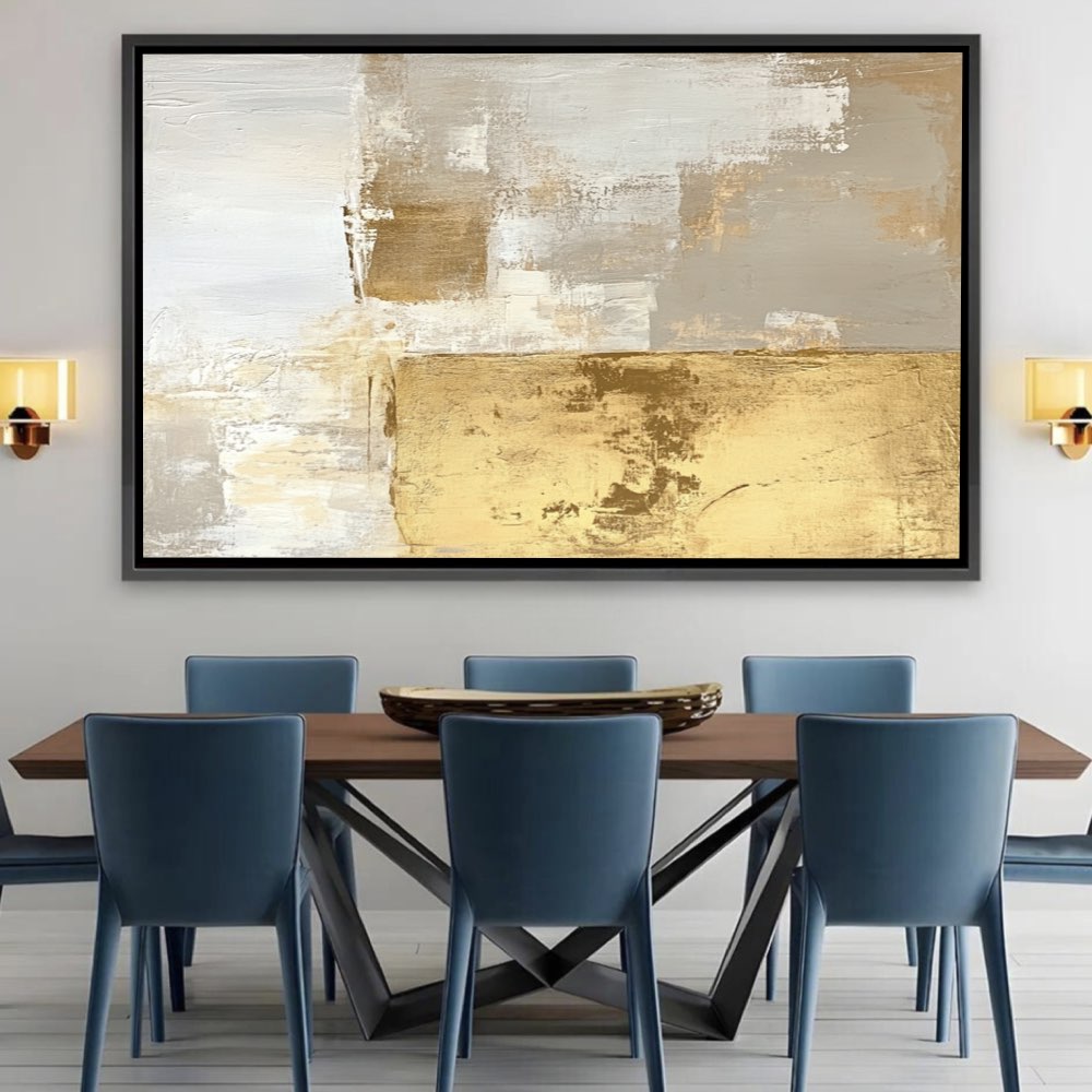 Tableau Doré Beige