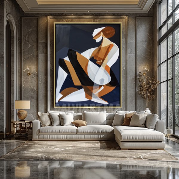 Femme Cubiste Élégante