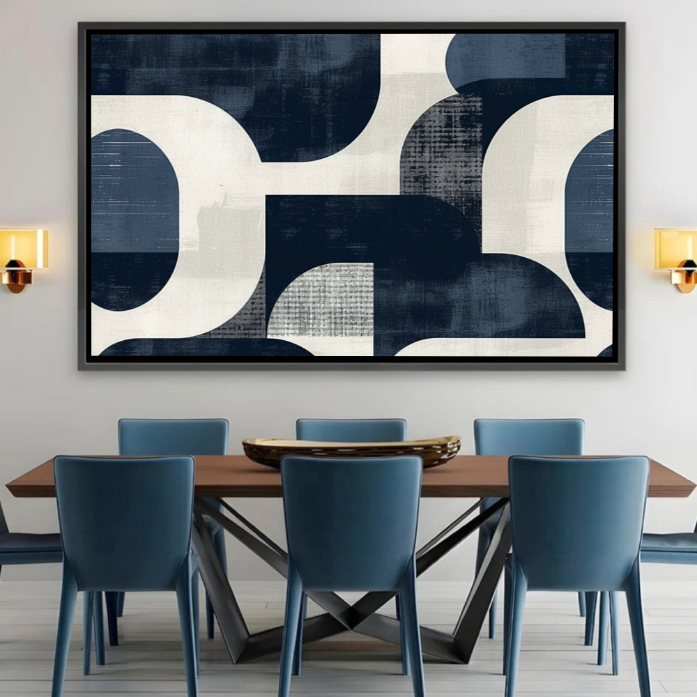 Formes Minimalistes en Bleu Marine