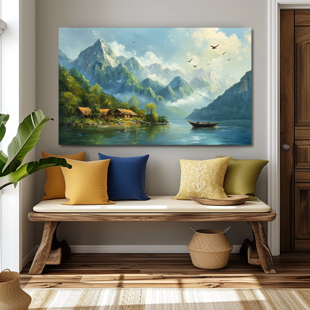 Paysage Montagne Lac