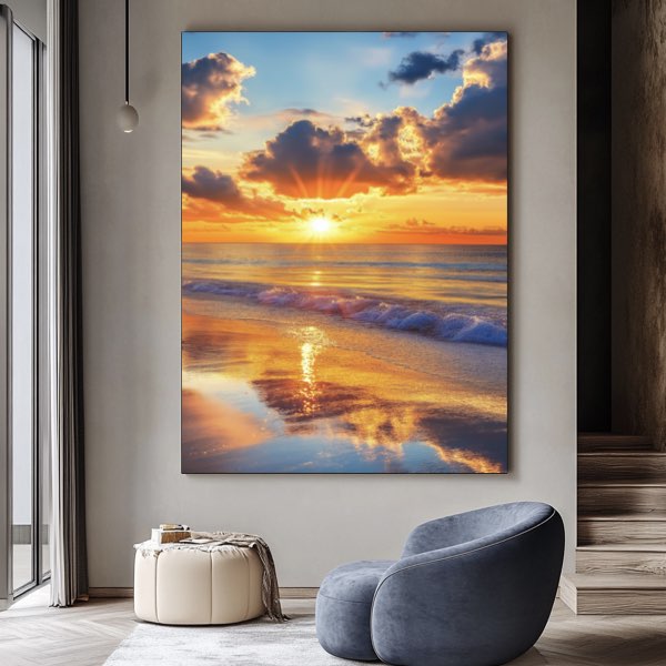 Reflets de coucher de soleil
