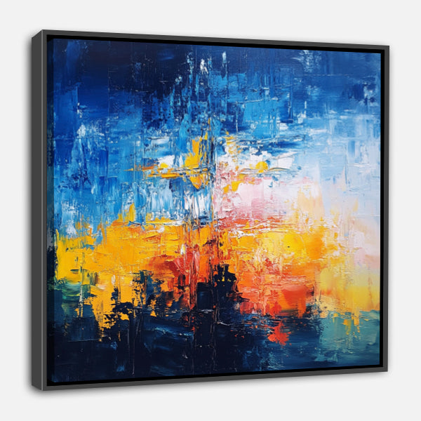 Peinture Abstraite Émotionnelle sur le Thème de l'Eau