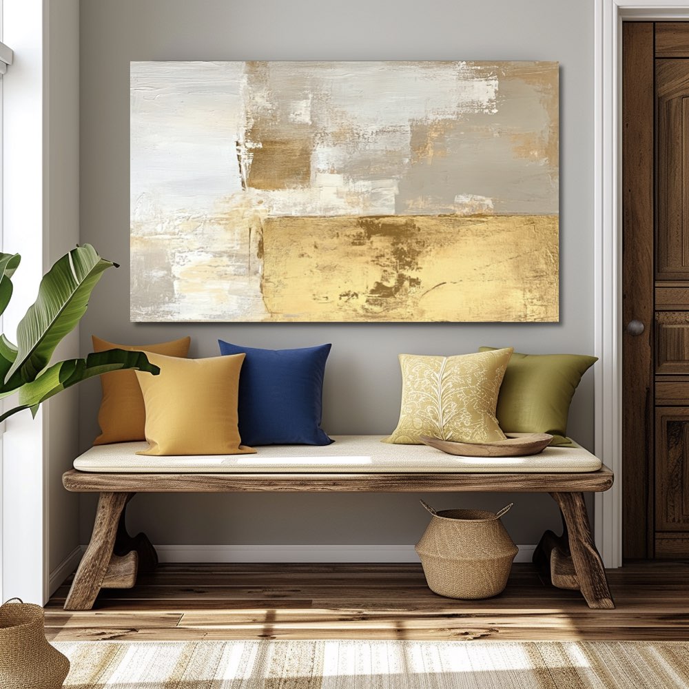 Tableau Doré Beige