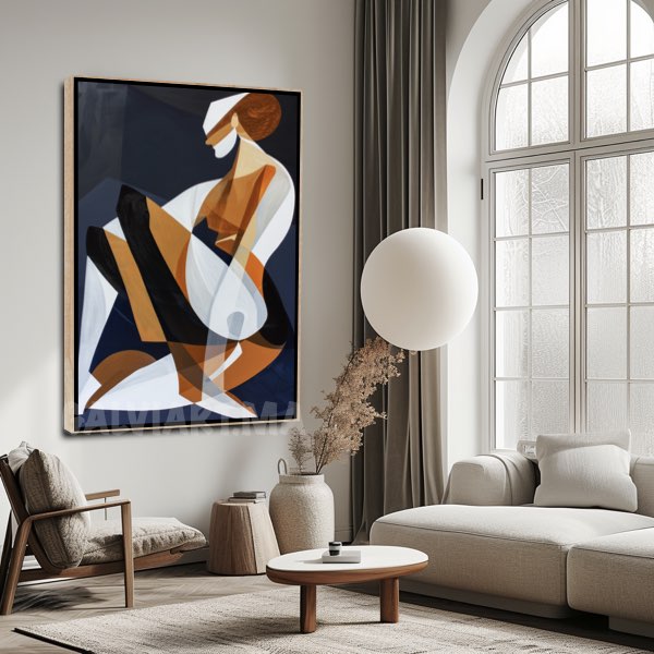 Femme Cubiste Élégante