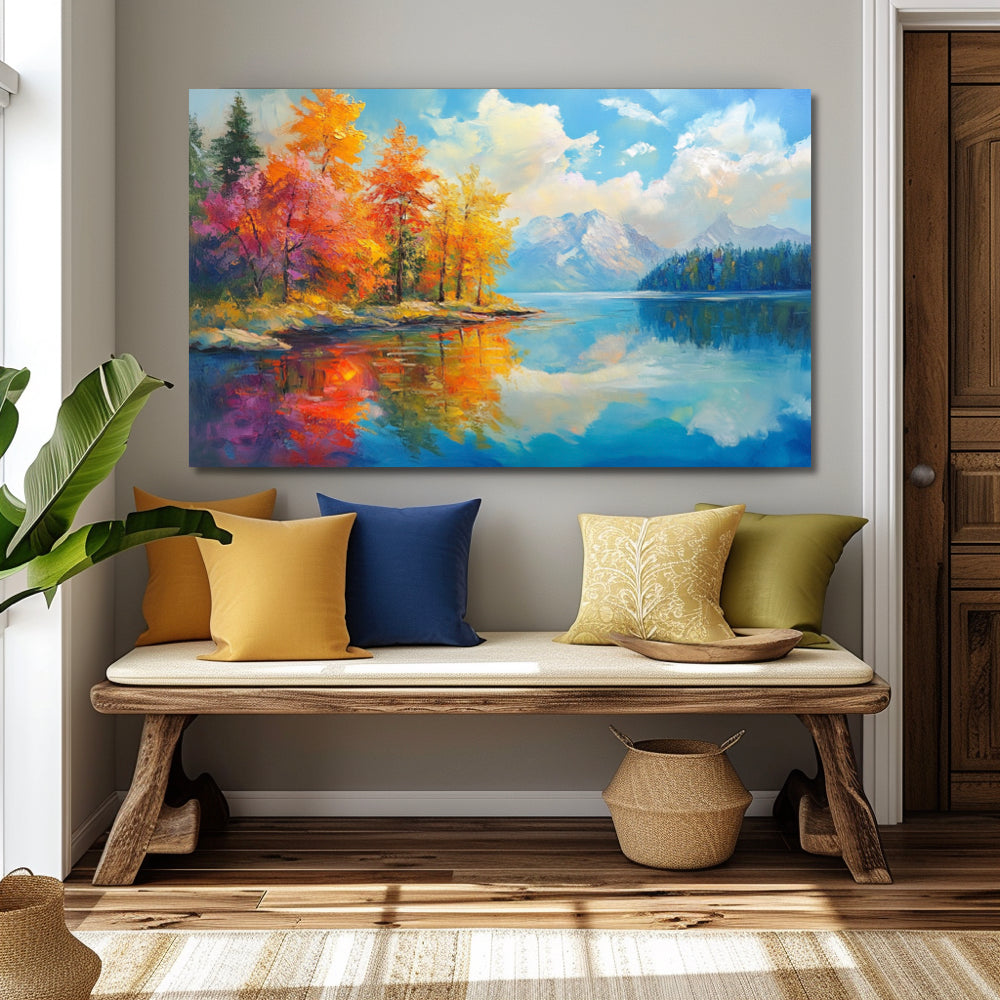 Nature colorée et vibrante