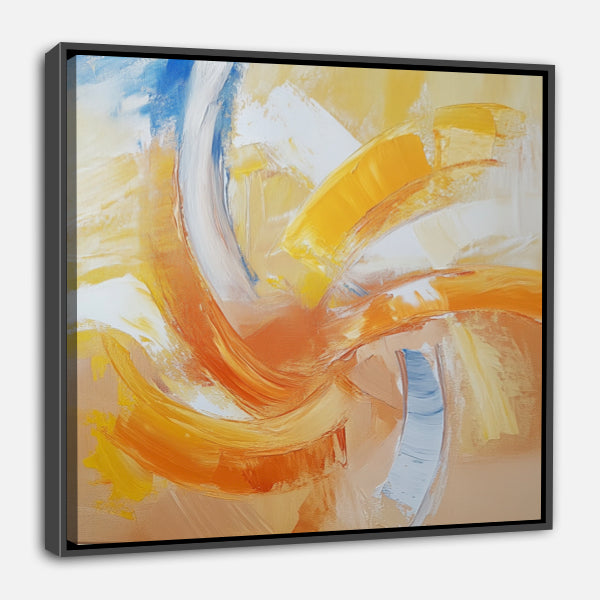 Art abstrait jaune