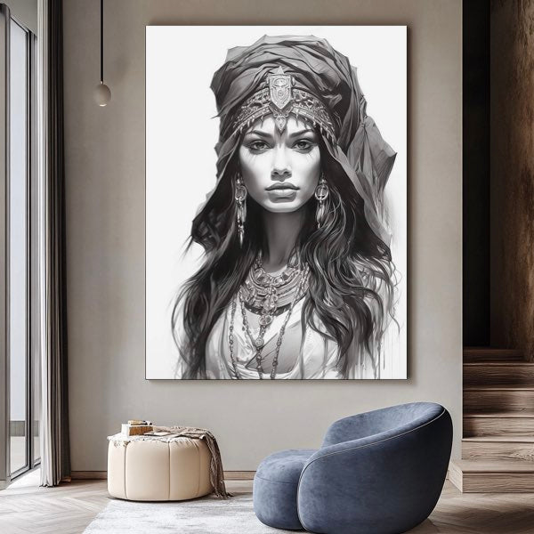 Portrait d'une Femme Arabe