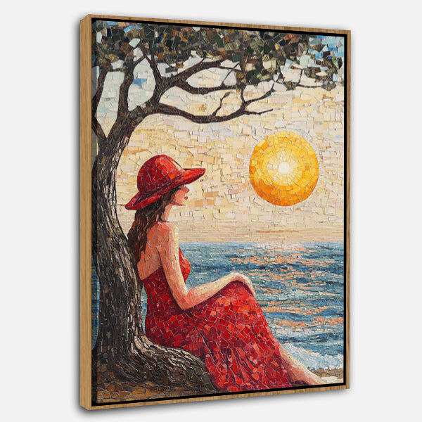 Femme sous l'arbre
