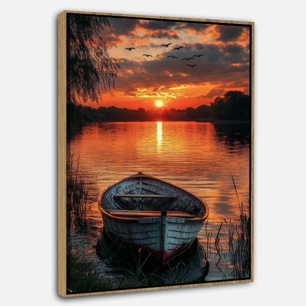 Lac au Coucher de Soleil