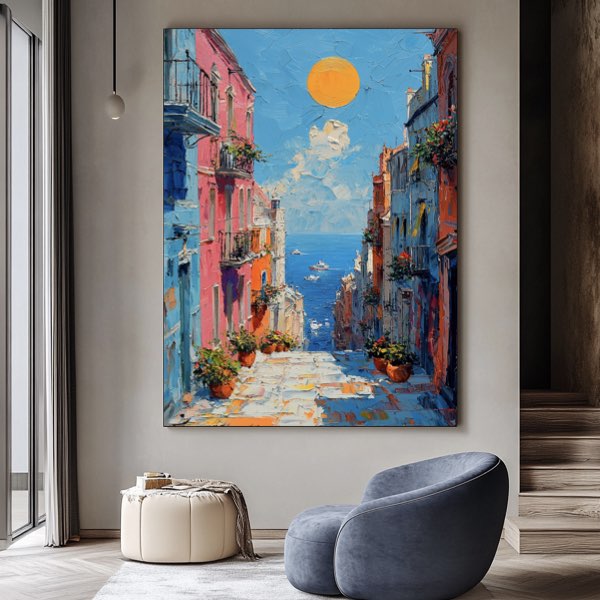 Peinture à l'Huile - Coup de Pinceau Épais, Impasto et Soleil