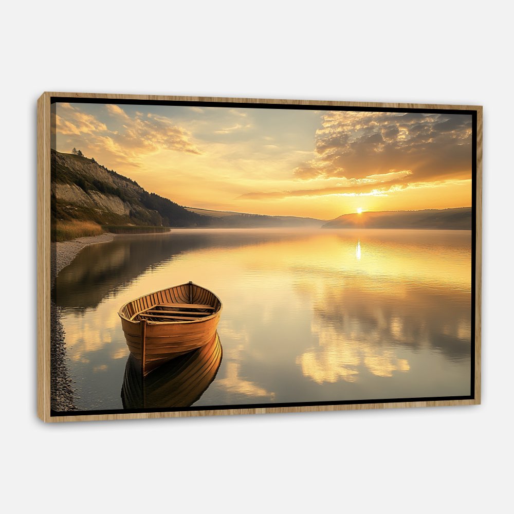 Crépuscule au bord du lac