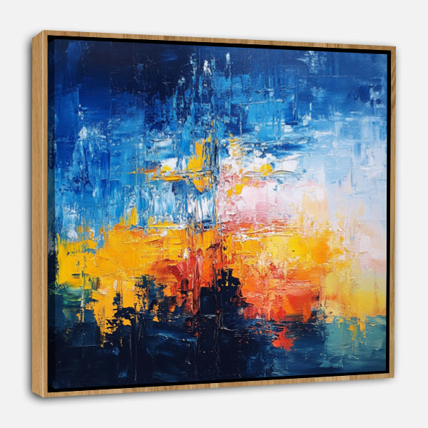 Peinture Abstraite Émotionnelle sur le Thème de l'Eau
