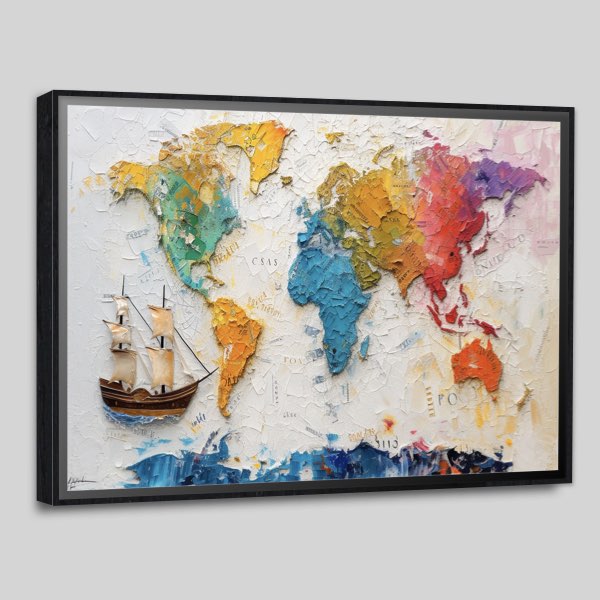 Carte Monde Colorée
