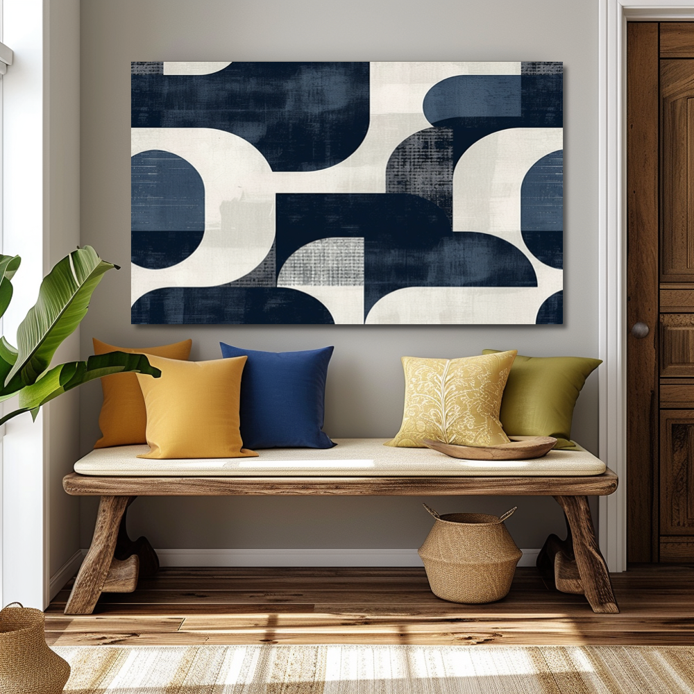 Formes Minimalistes en Bleu Marine
