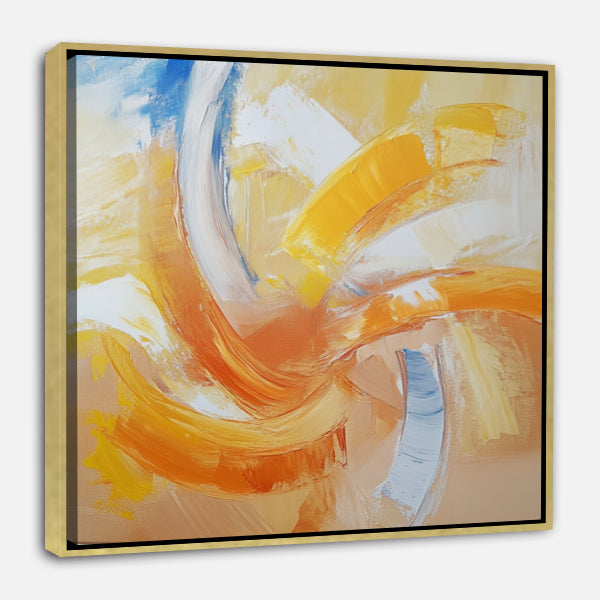 Art abstrait jaune