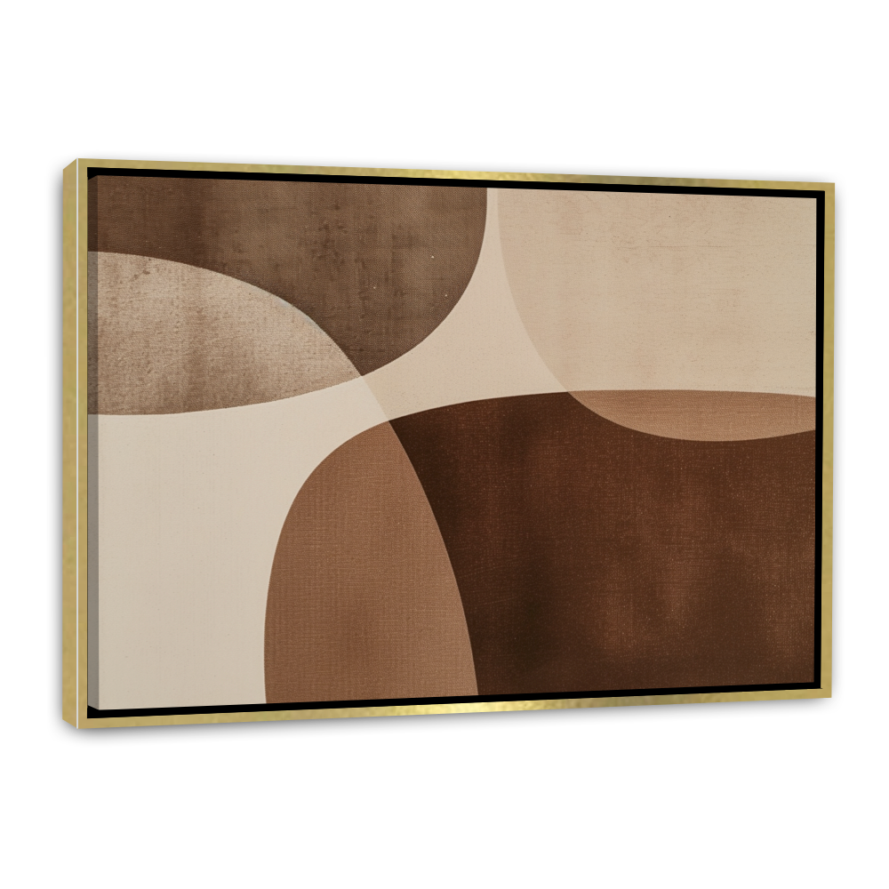 Esquisse Minimaliste Rétro - Tons Marron et Beige
