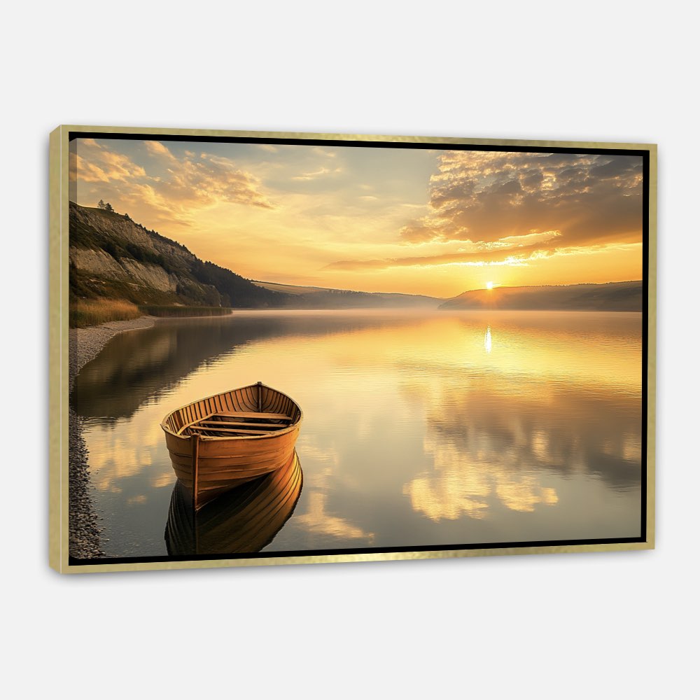 Crépuscule au bord du lac