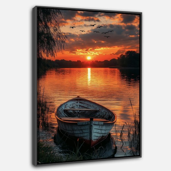 Lac au Coucher de Soleil