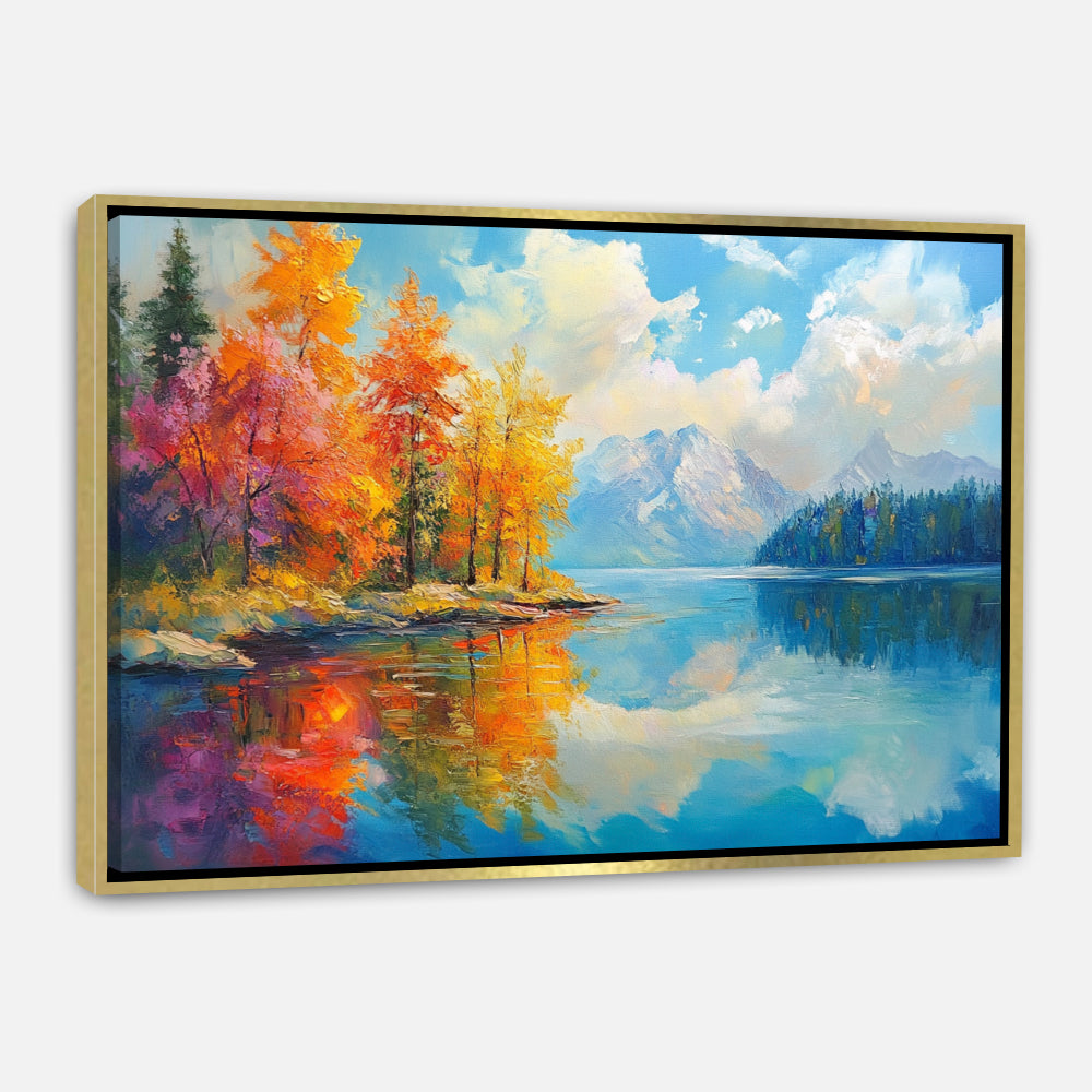 Nature colorée et vibrante