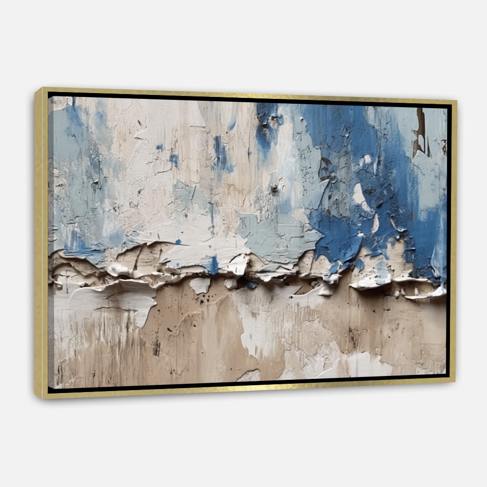 Abstrait Bleu Beige