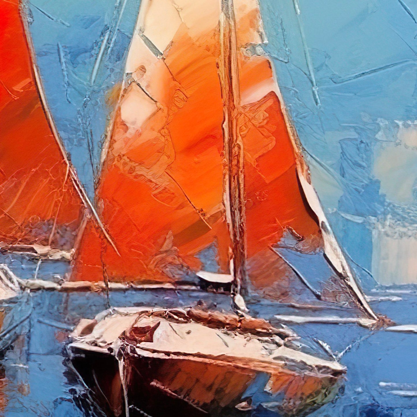 Bateau dans un Océan Bleu