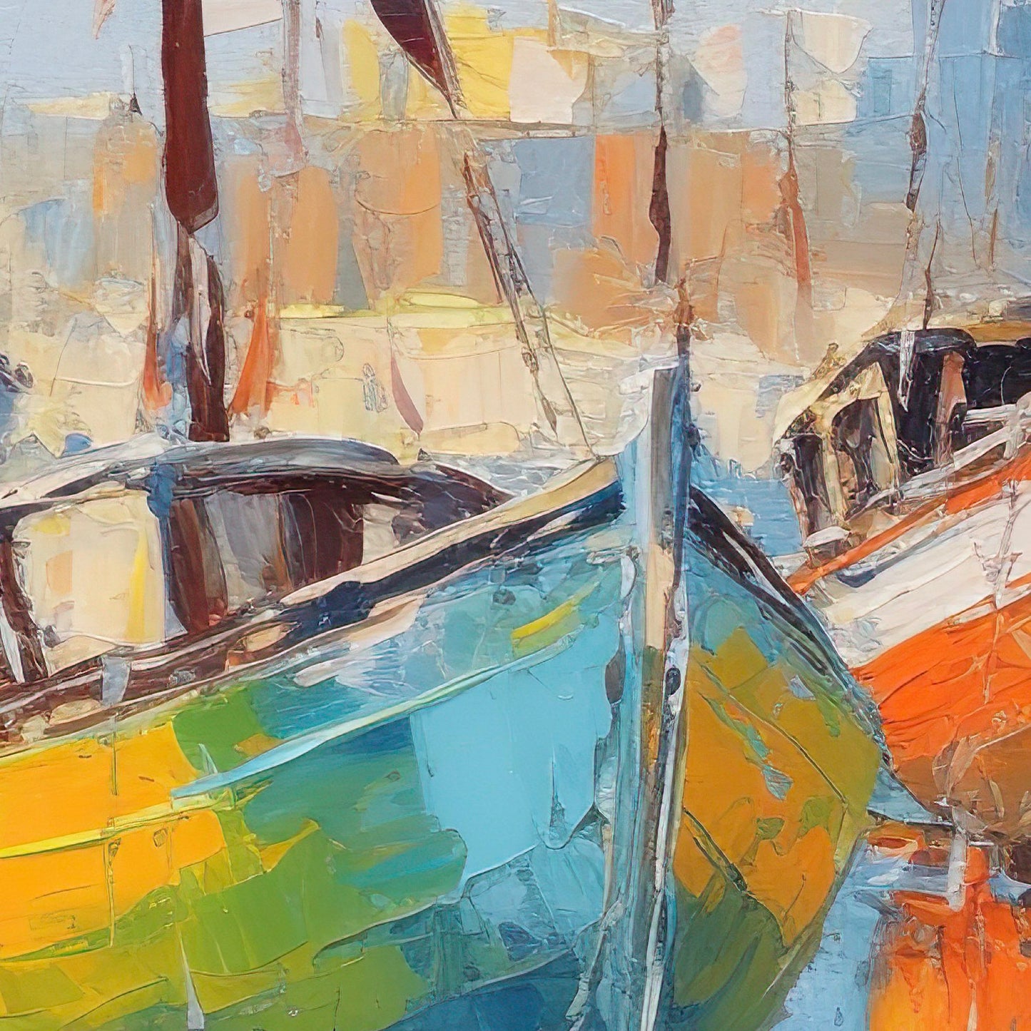 Bateau dans un Fleuve Bleu