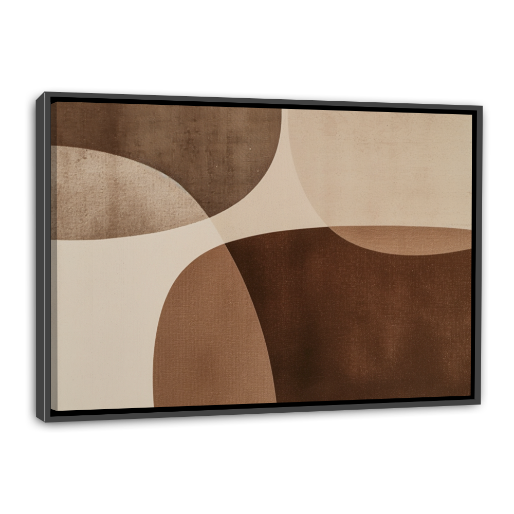 Esquisse Minimaliste Rétro - Tons Marron et Beige