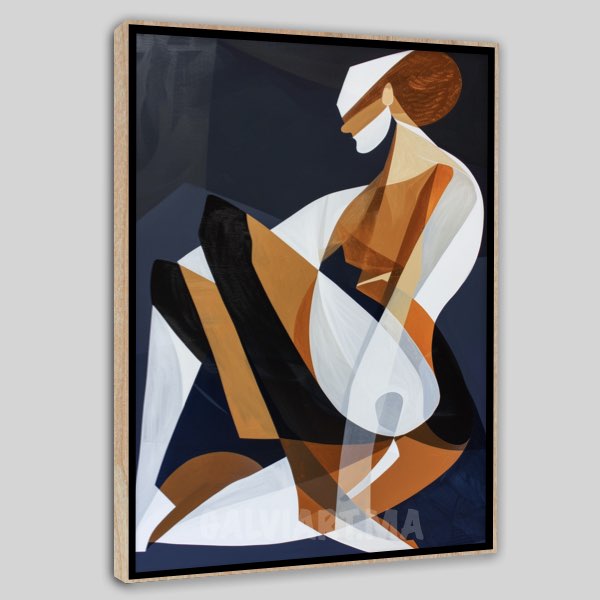 Femme Cubiste Élégante